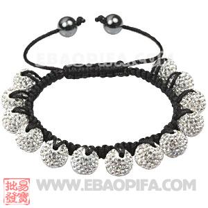Fashion Tresor Bracelets with white Czech Crystal and Hematite