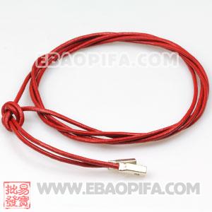 DIY红色皮绳 批发 925纯银欧洲珠DIY皮绳链 可做 手链 项链 脚链 链长100cm