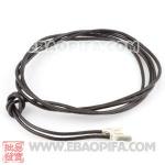 DIY黑色皮绳 925纯银欧洲珠皮绳链