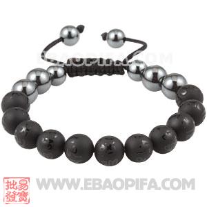 Fashion Tresor Bracelet With Buddhist Agate Bead And Hematite 