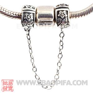 925纯银做旧安全链珠子  兼容潘多拉风格珠宝首饰 手链 项链 戒指 耳环