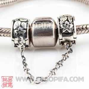 925纯银做旧安全链珠子  兼容潘多拉风格珠宝首饰 手链 项链 戒指 耳环