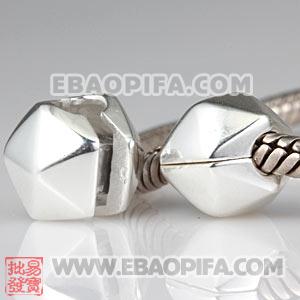 不规则形状定位珠 定位扣 潘多拉风格 925纯银定位扣珠子