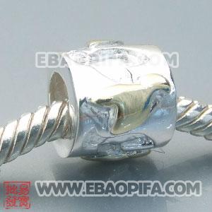 镀金鸟银珠 潘多拉风格真金18K电镀表面 925纯银珠子 欧洲珠 大孔珠