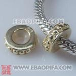 圆点定位圆珠 925纯银 潘多拉风格定位珠 间隔珠 欧洲大牌款式珠子