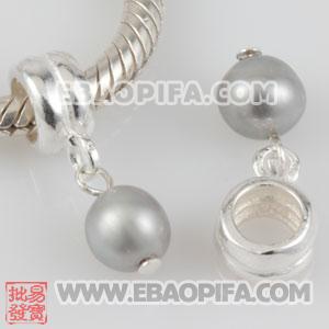 天然淡水珍珠珠子 925纯银管珠