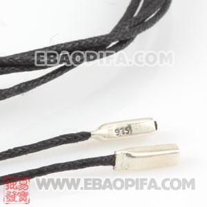 DIY黑色皮绳 批发 925纯银欧洲珠DIY尼龙绳链 可做 手链 项链 脚链 链长100cm