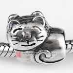 小猫925纯银珠子 厂家直销生产批发 欧美大牌饰品