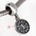 圆形 LUCKY PENNY 1 吊坠925纯银珠子 硬币 厂家直销批发生产