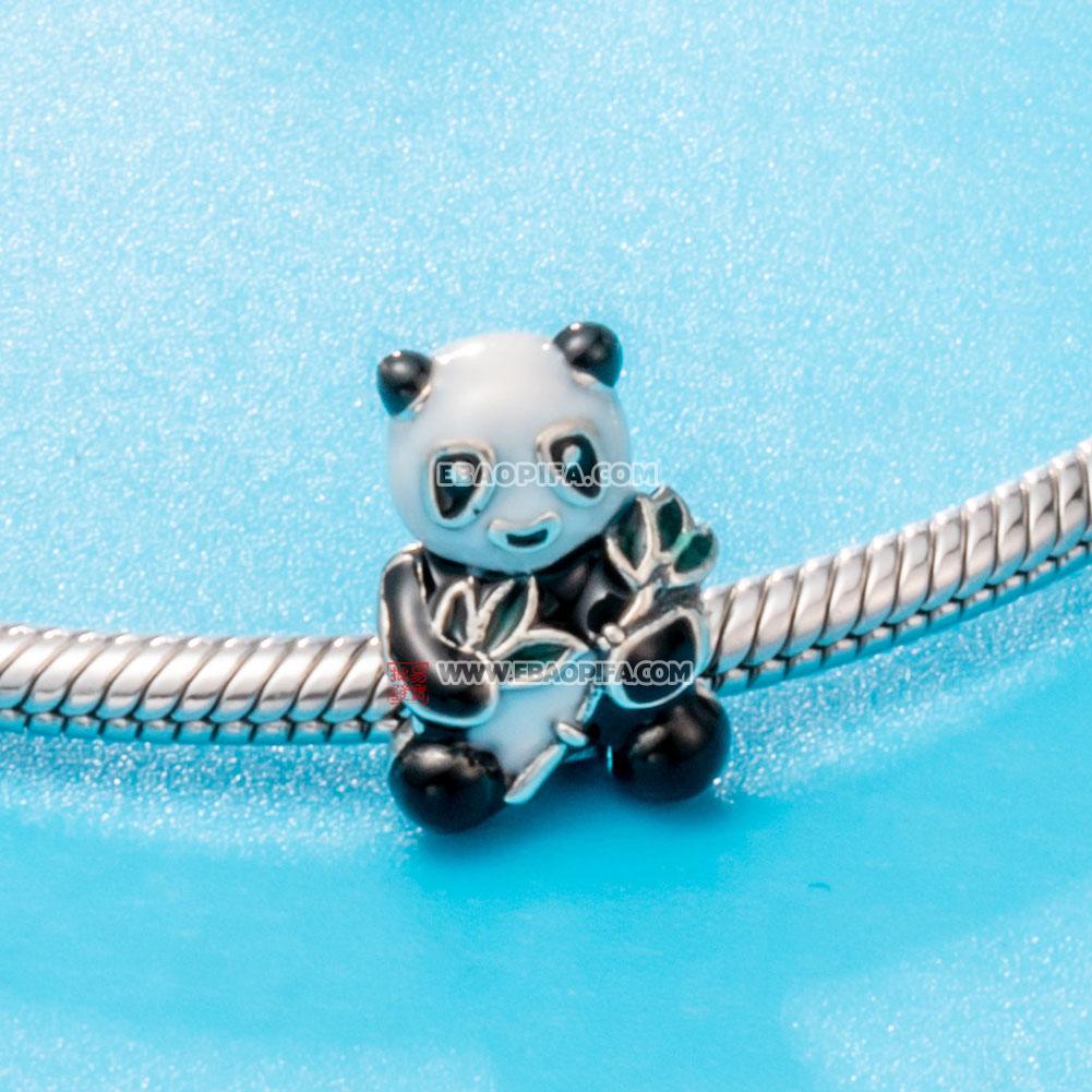 熊猫925银珠