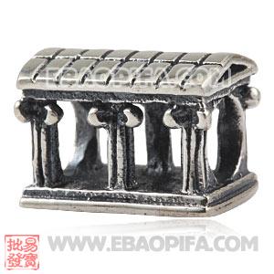 奥运房子银珠 运动珠子 925纯银 体育赛事风格珠子